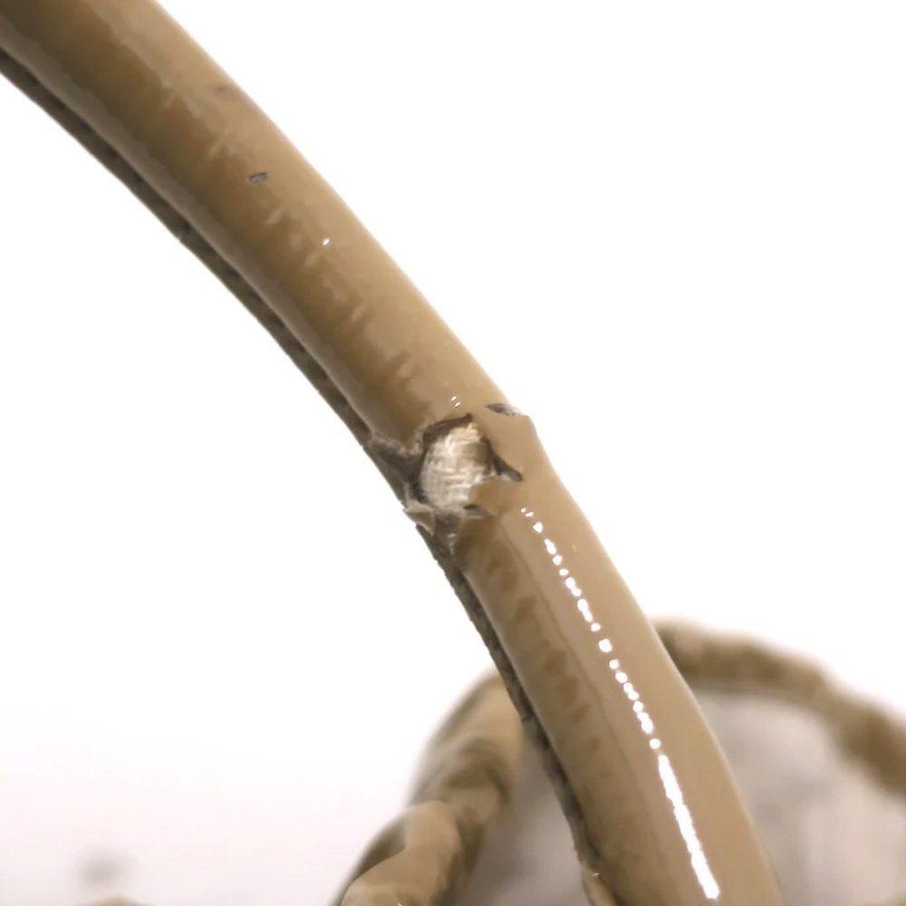 Prada Vernice Gaufre Tote Camel Patent Leather Large Shoulder Bag - Picture 6 of 12